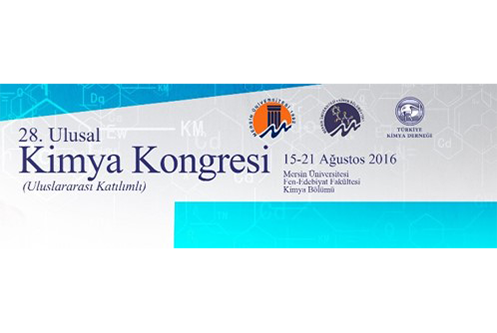 Mersin University 28. Chemistry Congress (Aug 15th – 21th)